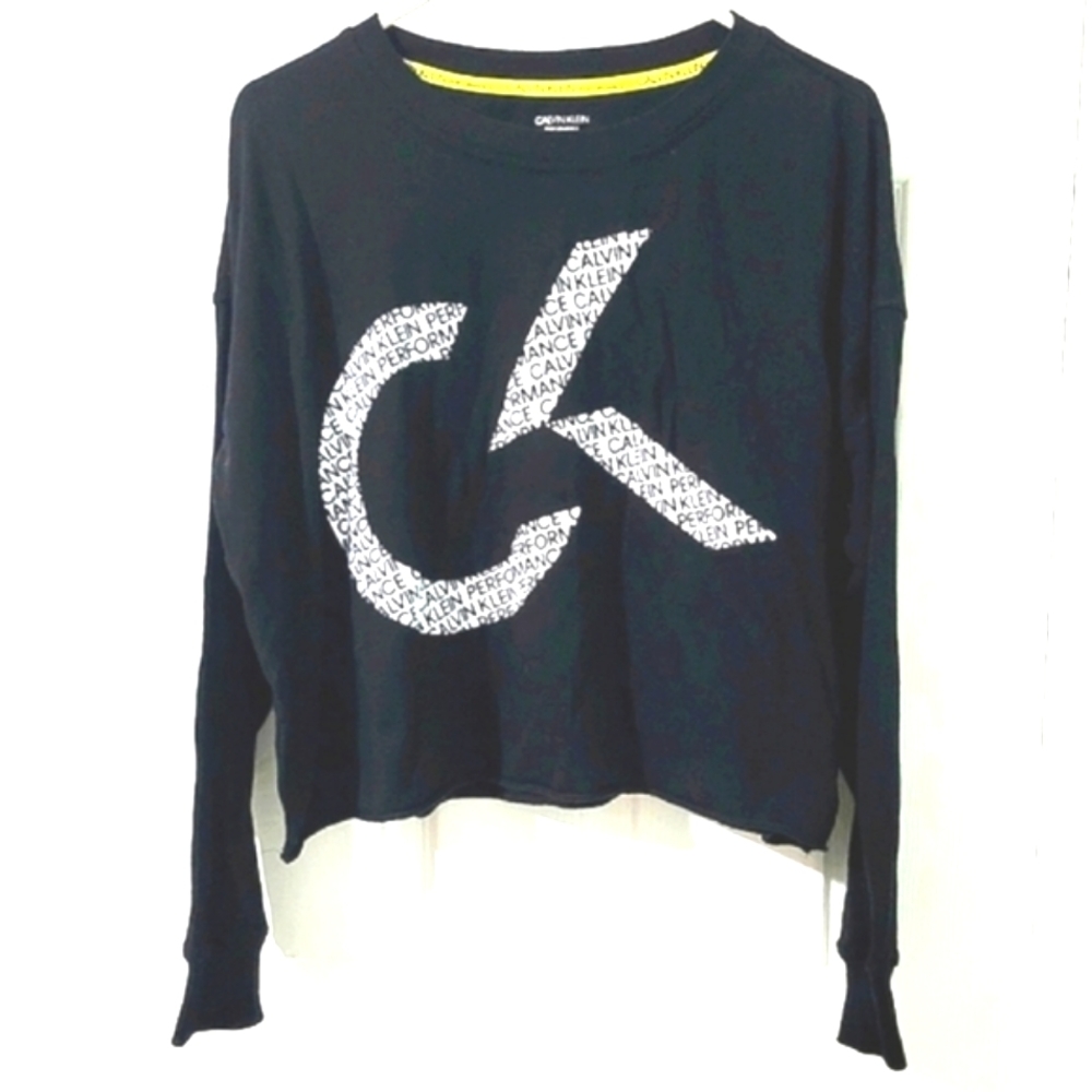 Calvin Klein Performance Women's Long Sleeve Logo T-Shirt Size L